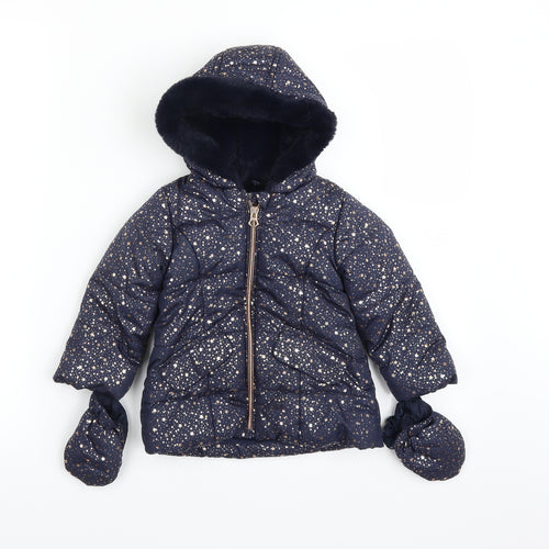 George Girls Blue   Rain Coat Coat Size 9-12 Months