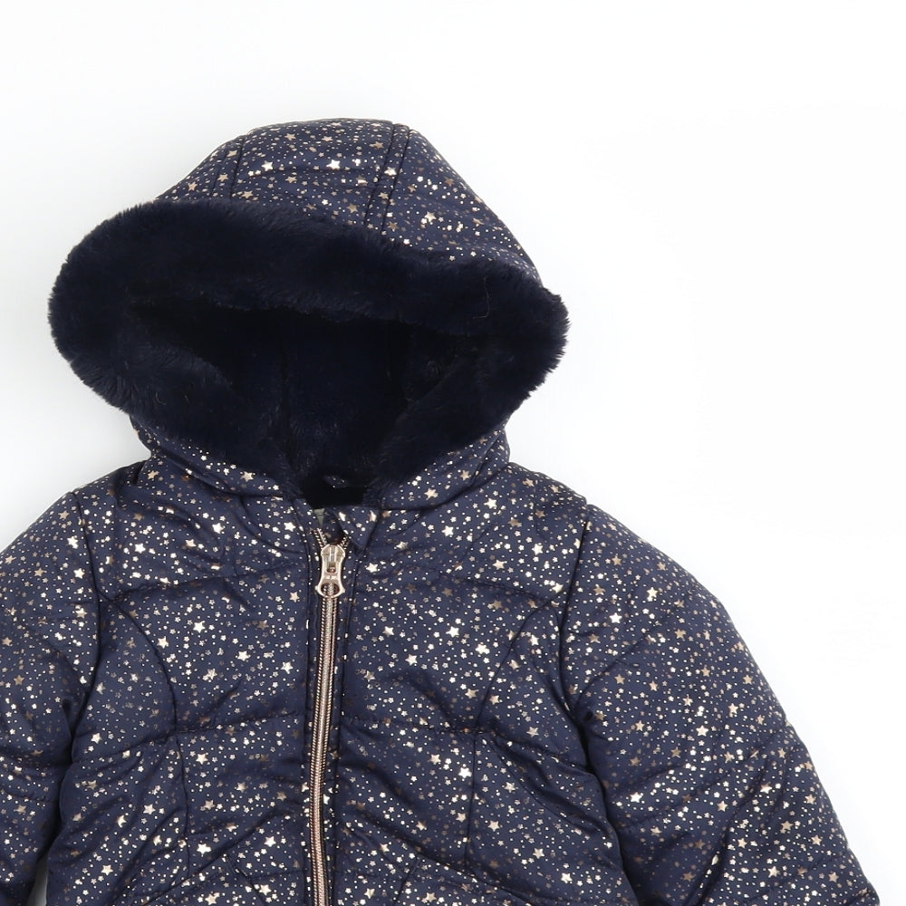 George Girls Blue   Rain Coat Coat Size 9-12 Months