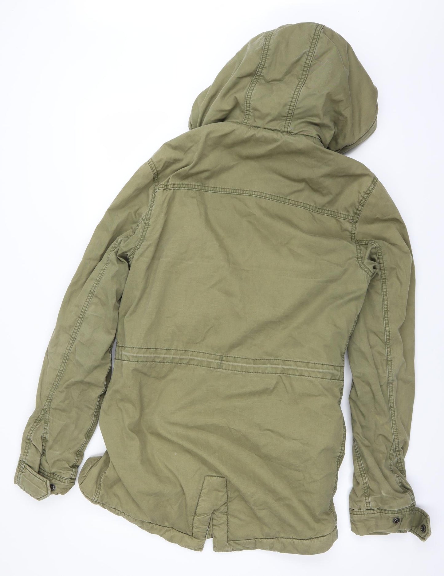 Superdry Womens Green   Rain Coat Coat Size S