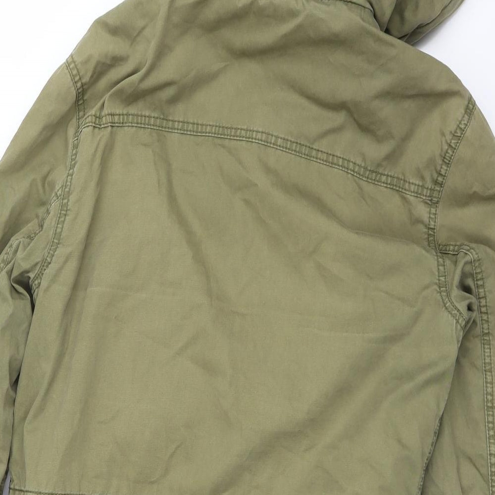 Superdry Womens Green   Rain Coat Coat Size S