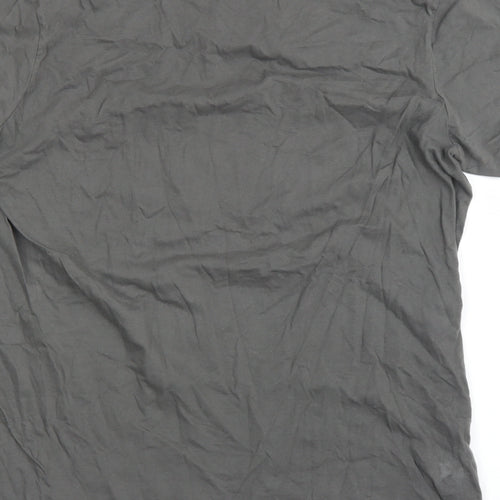 Gilden Mens Grey    T-Shirt Size L