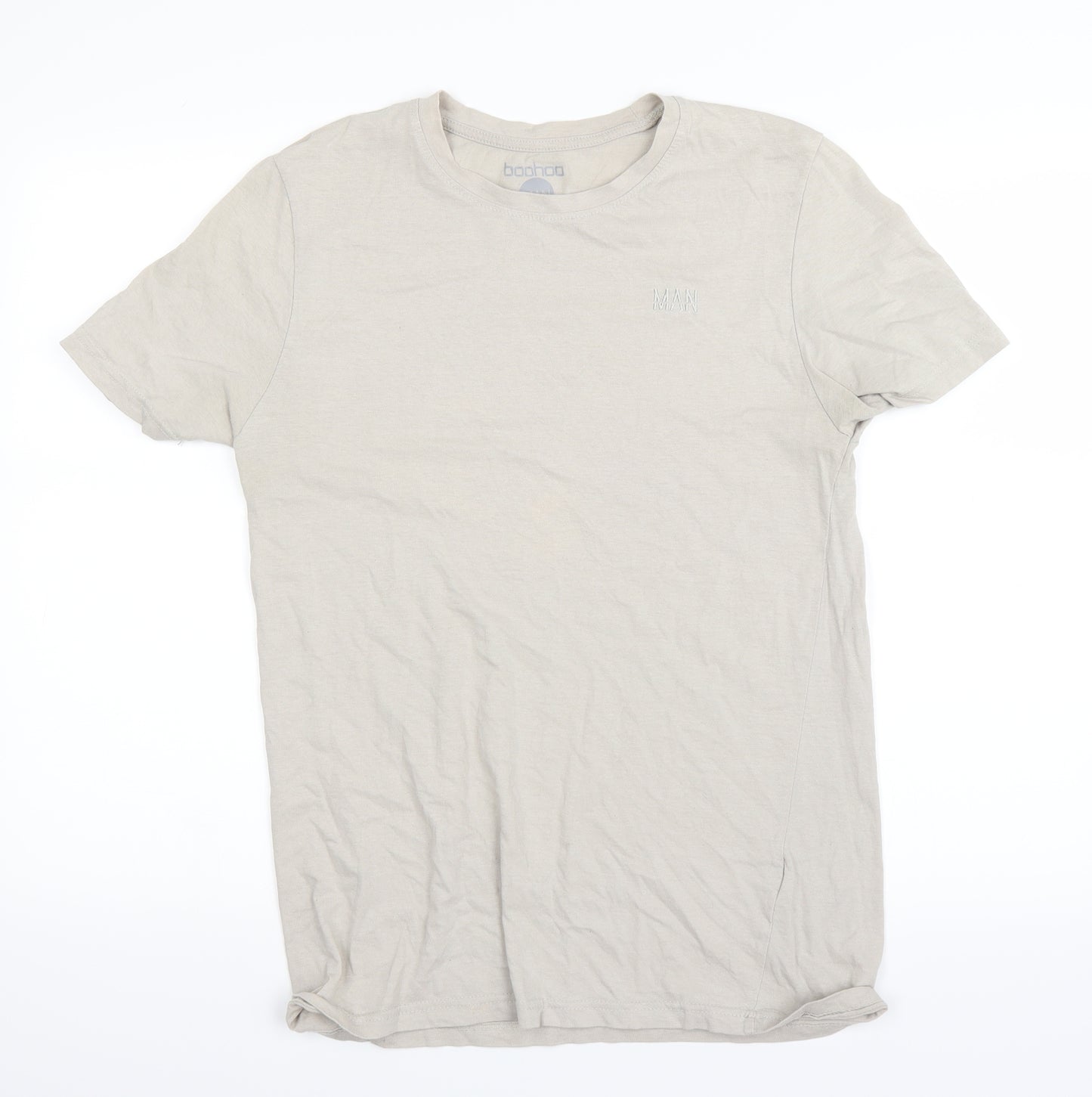 Boohoo Mens Grey    T-Shirt Size L