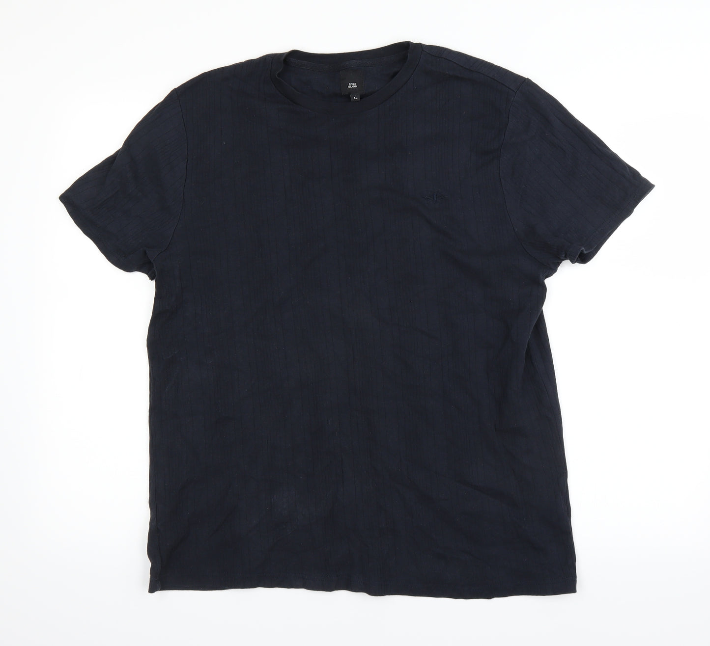 River Island Mens Blue    T-Shirt Size XL