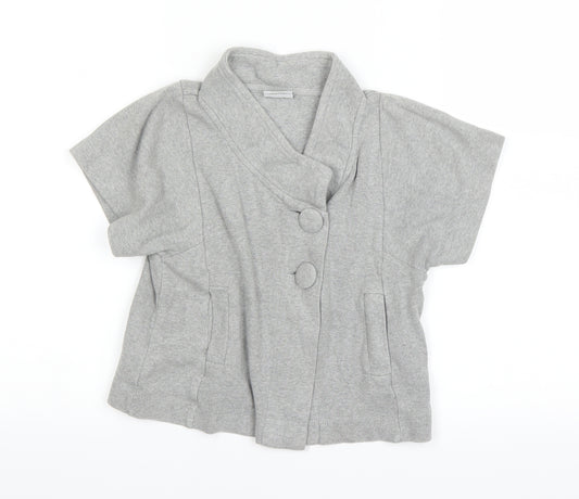 NEXT Girls Grey   Cardigan Jumper Size 6 Years