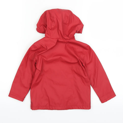 George Baby Red   Rain Coat Cape Size 12-18 Months