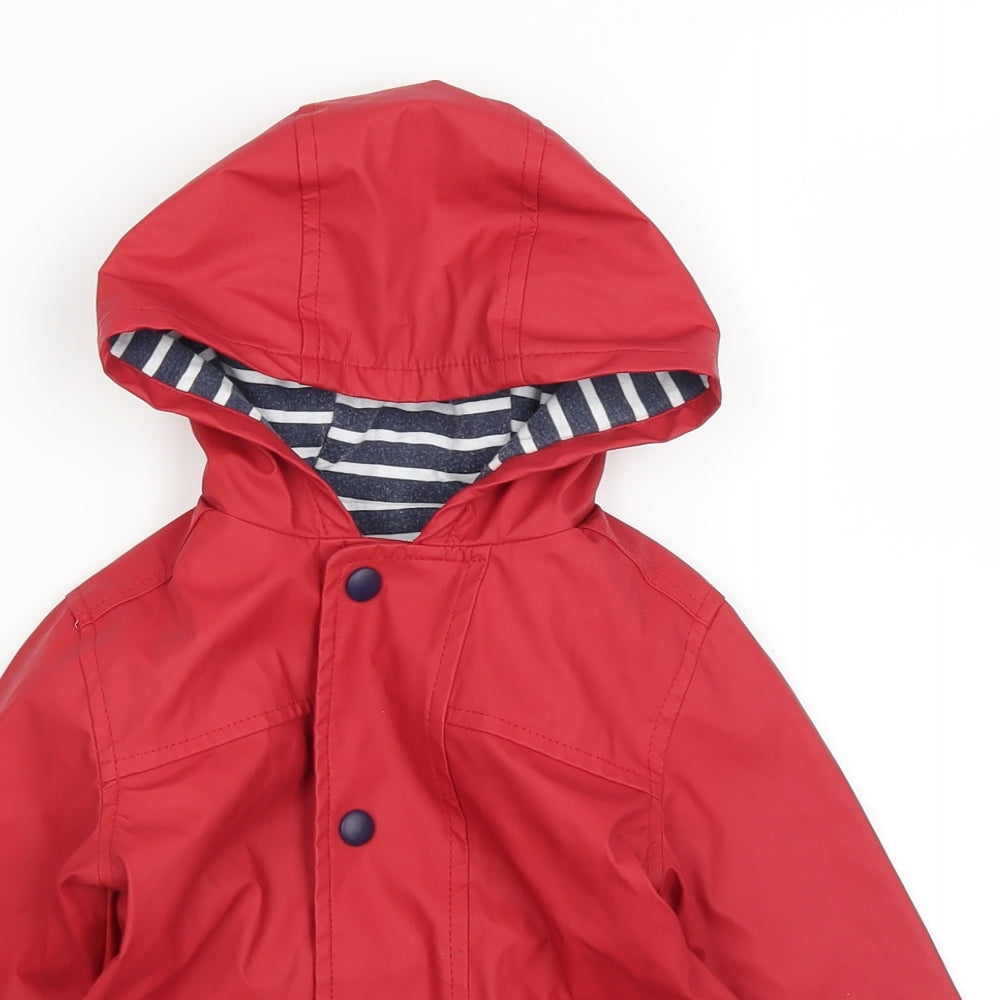 George Baby Red   Rain Coat Cape Size 12-18 Months