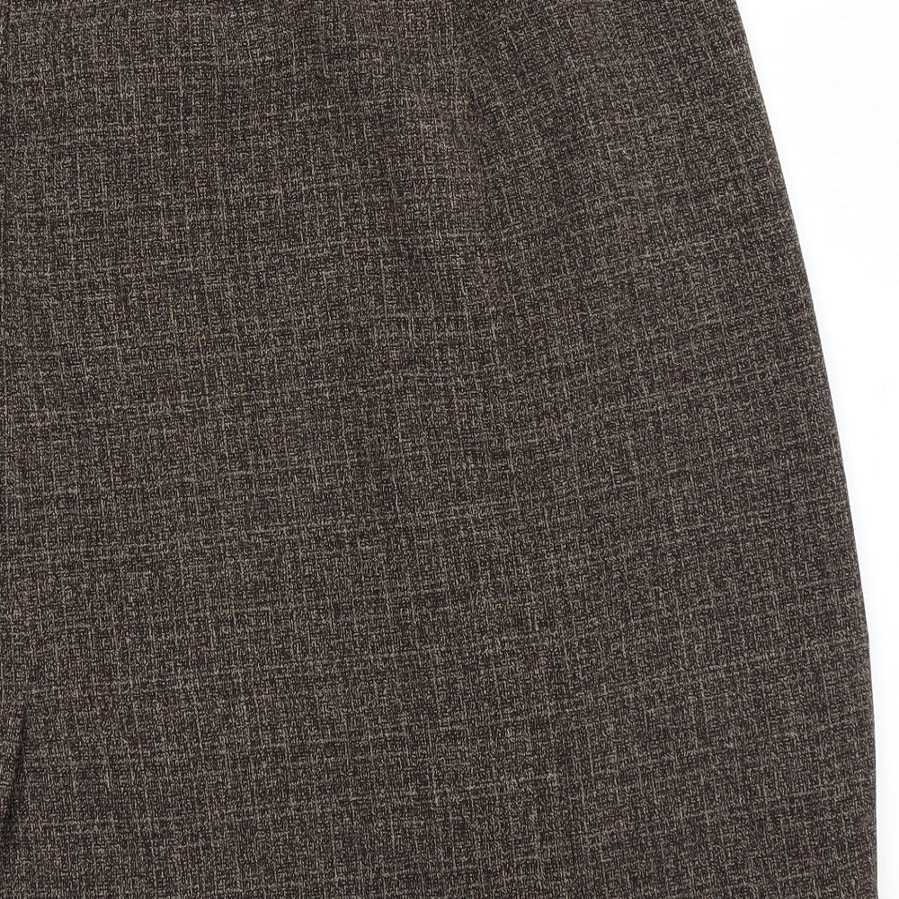 EWM Womens Brown   A-Line Skirt Size 18