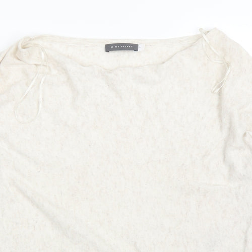 Mini Velvet Womens White   Basic T-Shirt Size 8