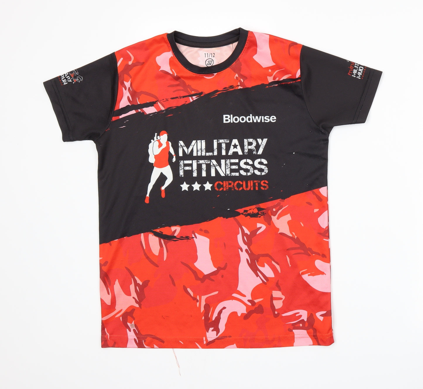 Sports Instinct Boys Red Camouflage  Basic T-Shirt Size 11-12 Years