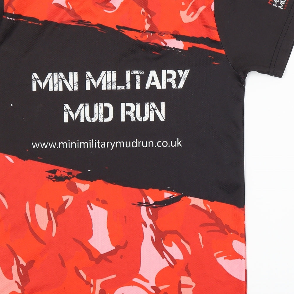 Sports Instinct Boys Red Camouflage  Basic T-Shirt Size 11-12 Years