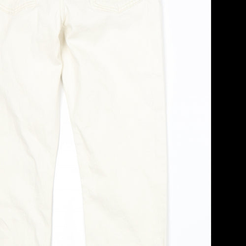 Marks and Spencer Womens White   Straight Jeans Size 12 L24 in
