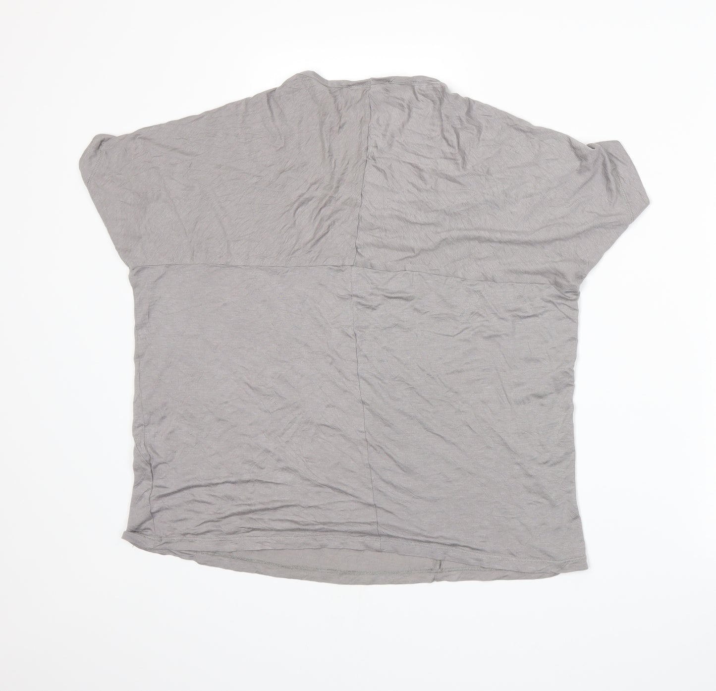 Warehouse Womens Grey   Basic T-Shirt Size 16