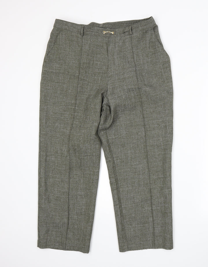 Marks and Spencer Womens Grey   Trousers  Size 14 L22 in