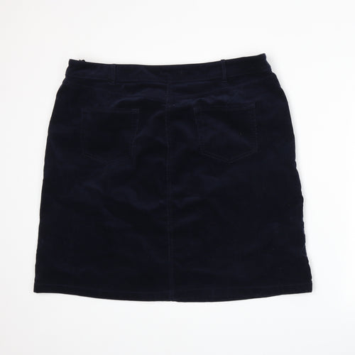 Per Una Womens Blue   A-Line Skirt Size 20