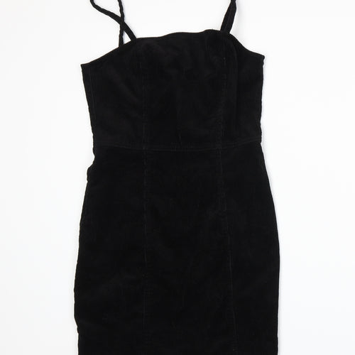 Divided by H&M Womens Black  Corduroy Bodycon  Size 10