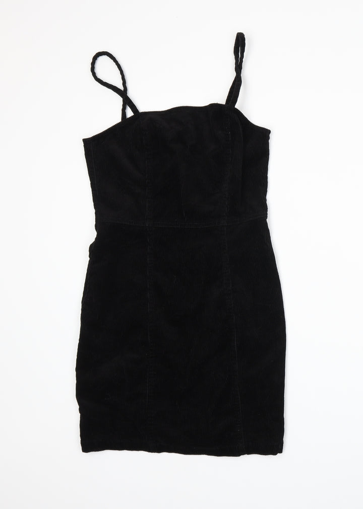 Divided by H&M Womens Black Corduroy Bodycon Size 10
