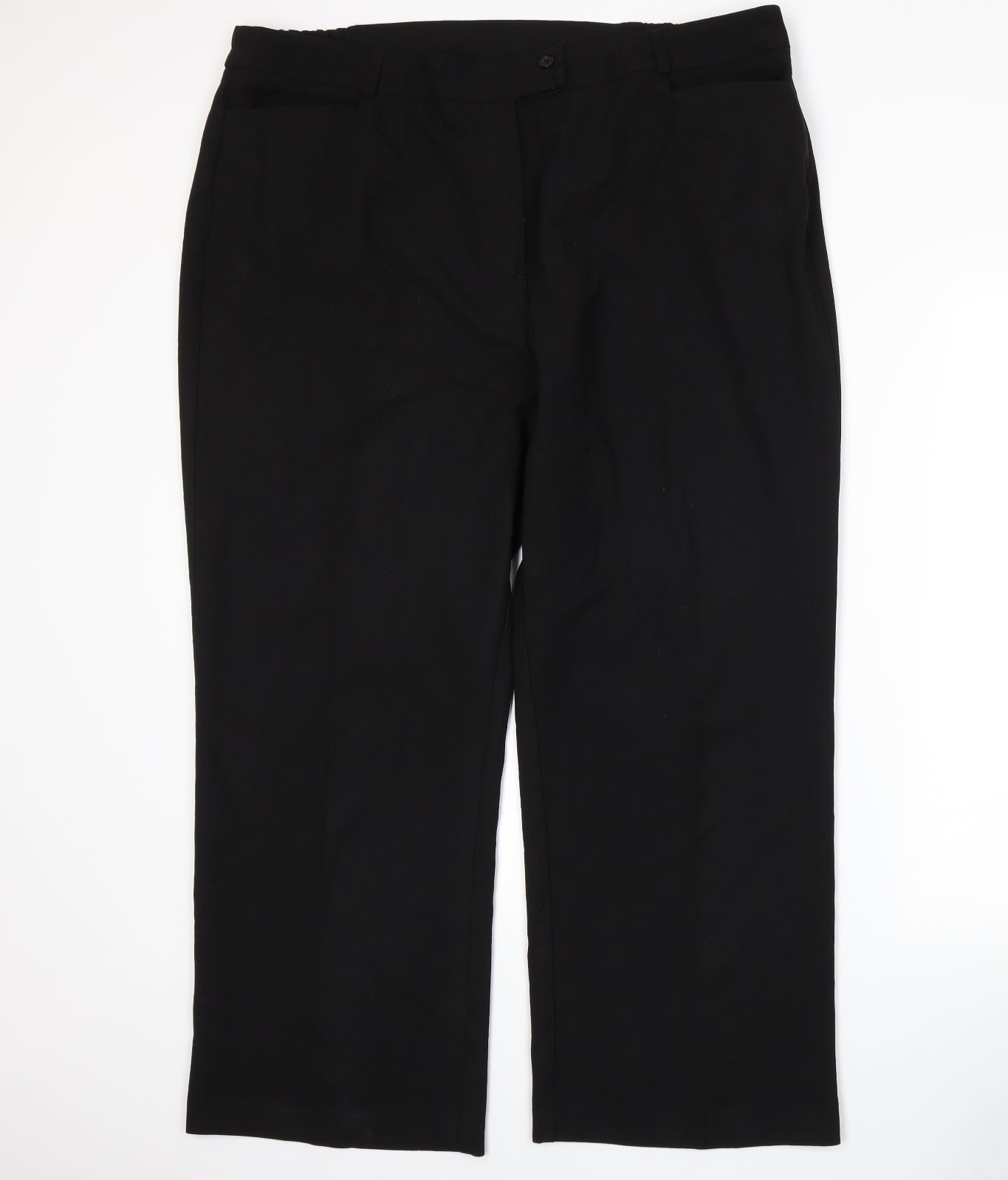 Slimma Womens Black   Trousers  Size 22 L27 in
