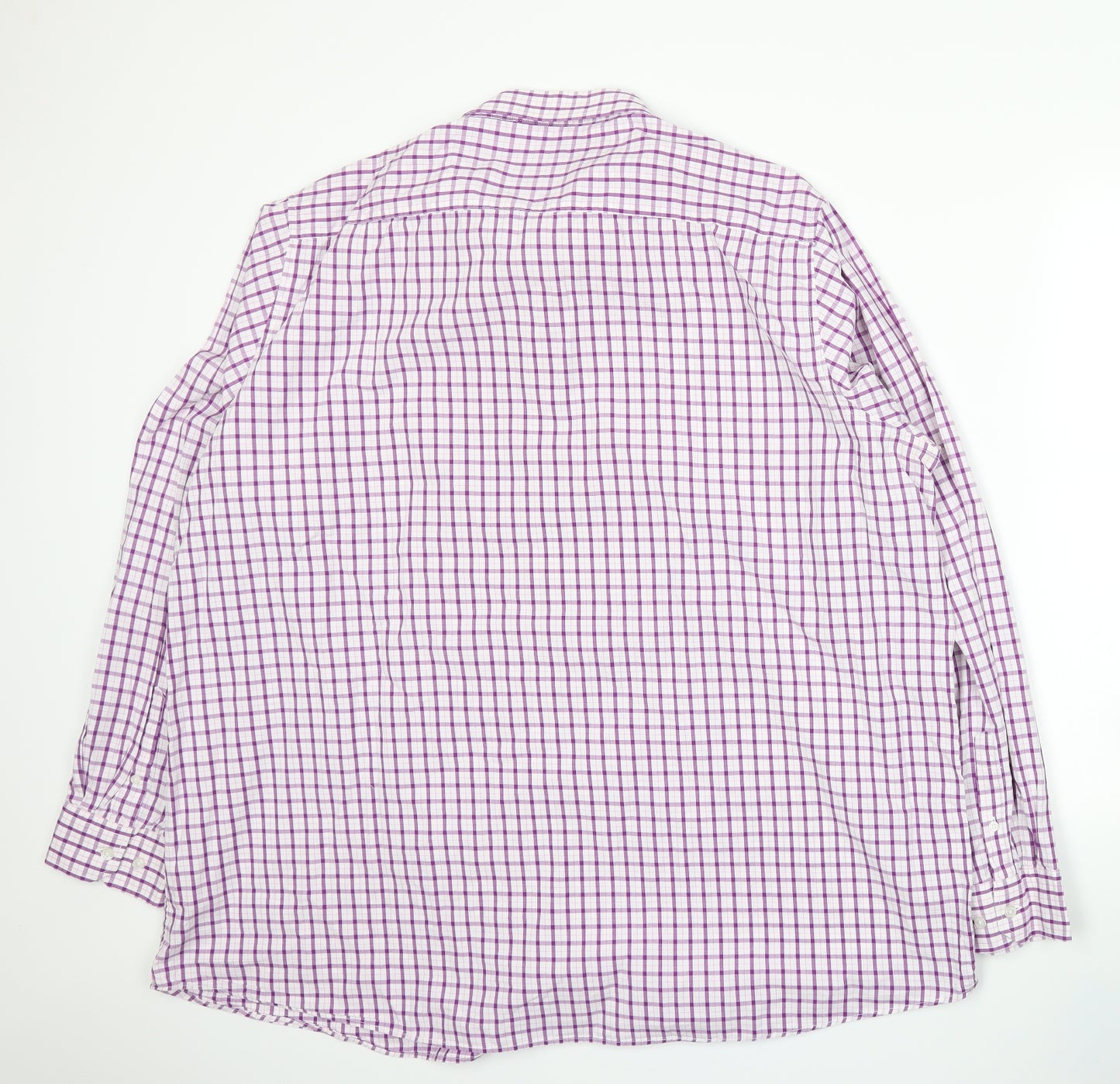 Williams & Brown Mens Pink Check   Dress Shirt Size 20