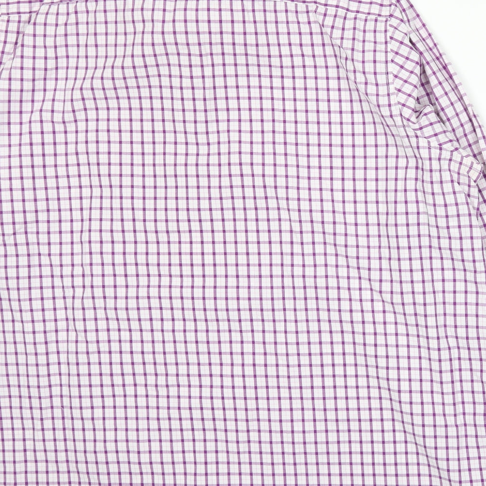 Williams & Brown Mens Pink Check   Dress Shirt Size 20