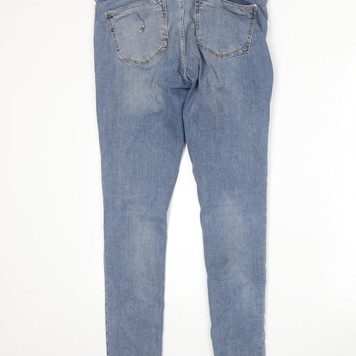 River Island Womens Blue  Denim Skinny Jeans Size 16 L30 in
