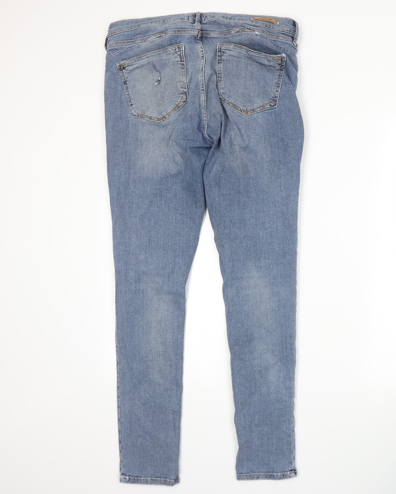 River Island Womens Blue  Denim Skinny Jeans Size 16 L30 in