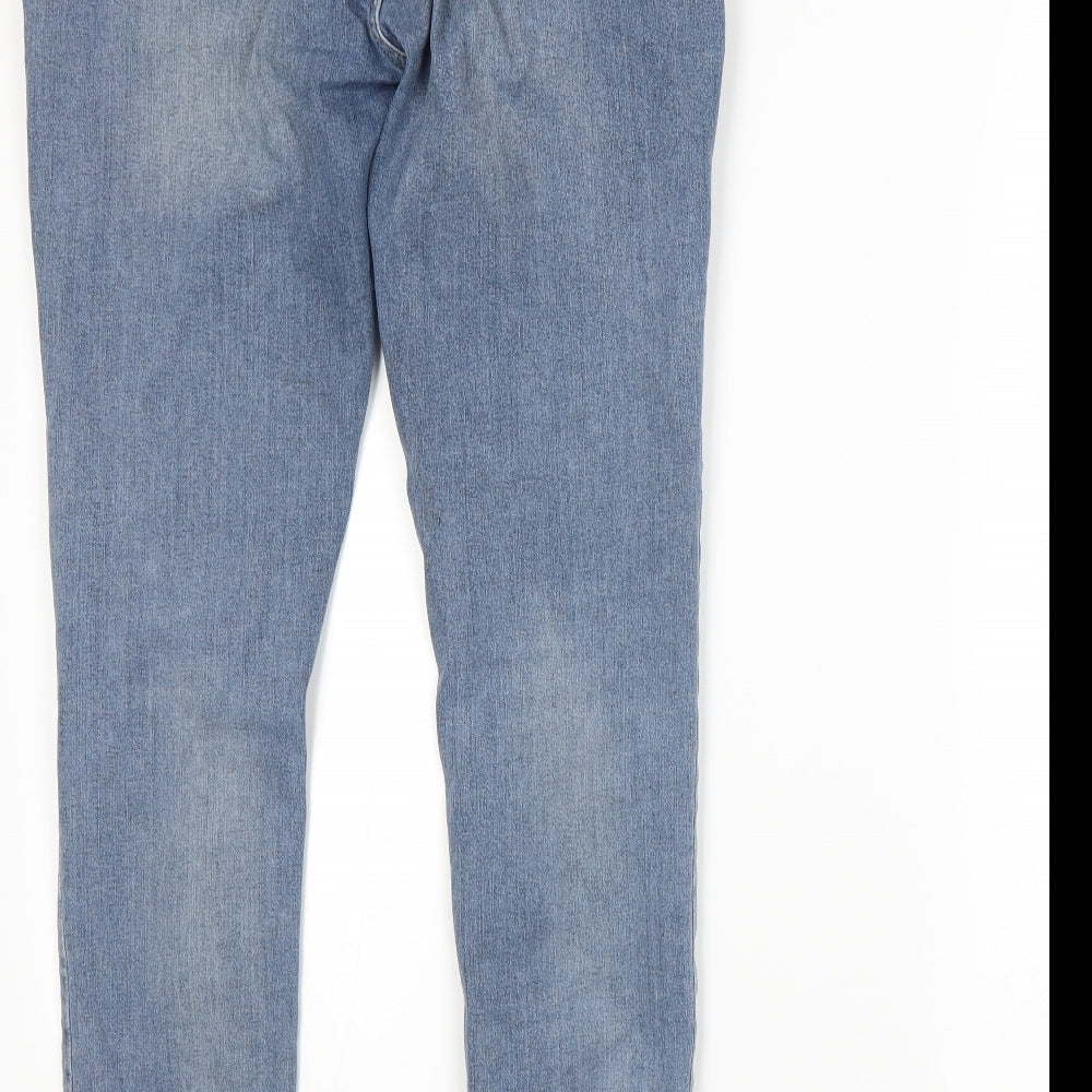 River Island Womens Blue  Denim Skinny Jeans Size 16 L30 in