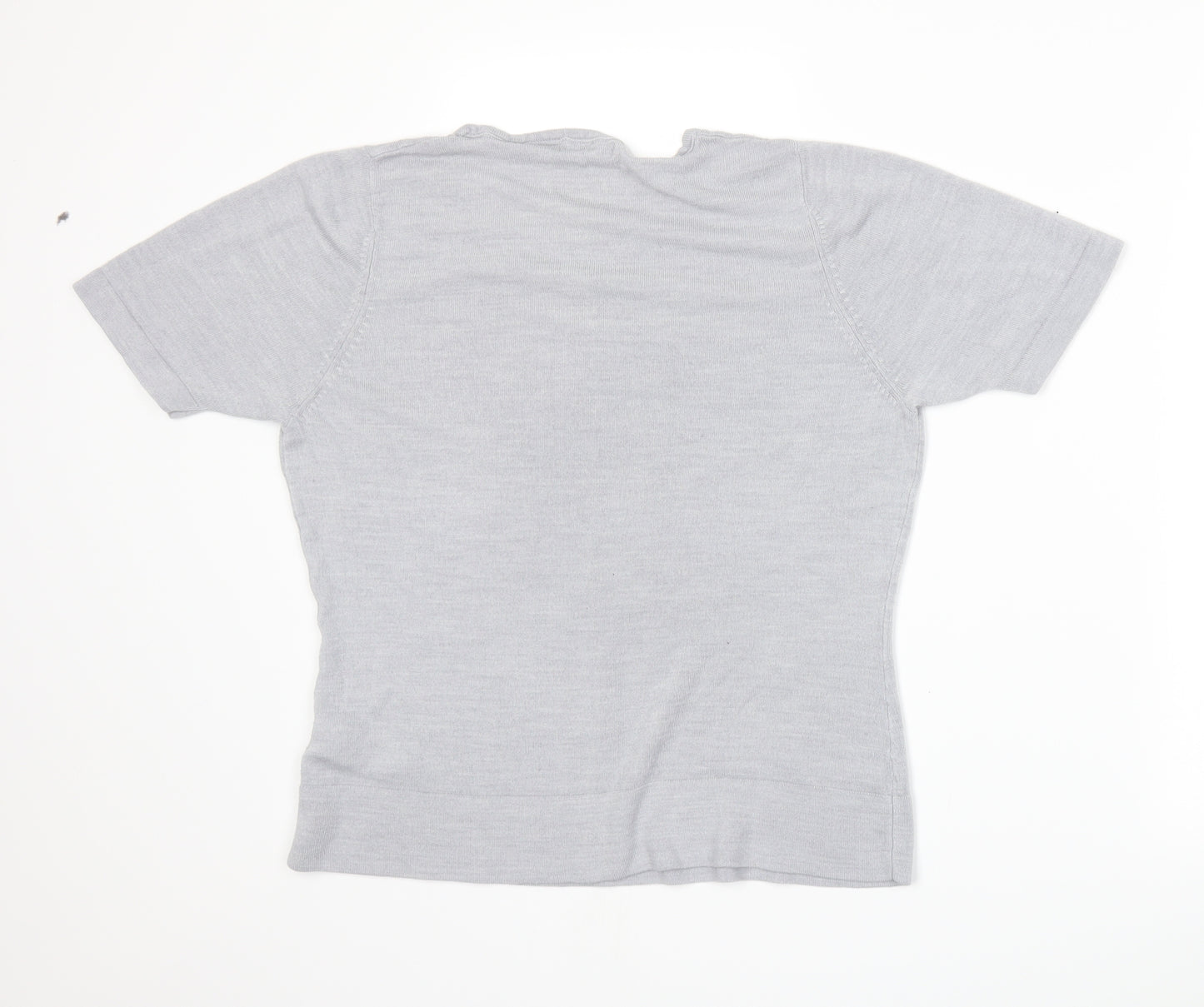 Marks and Spencer Womens Grey  Knit Pullover Jumper Size 14