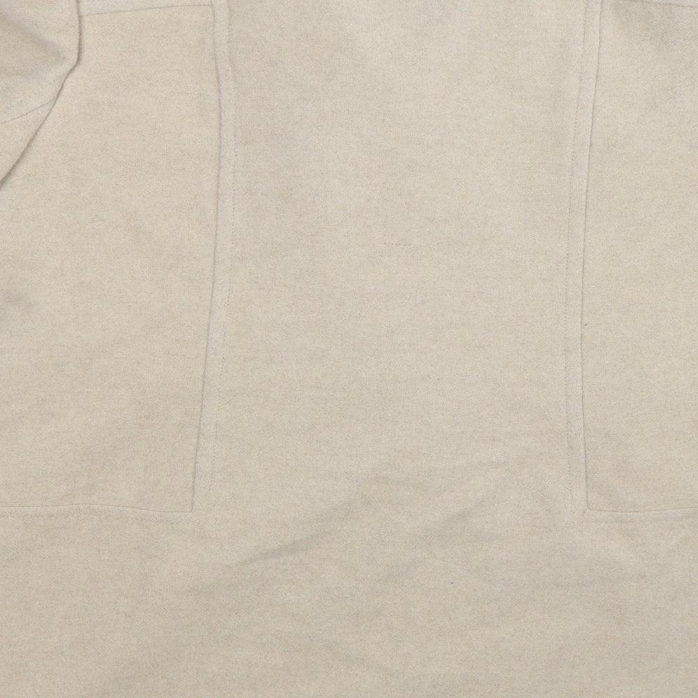 BHS Womens Beige  Fleece Trench Coat Coat Size 18