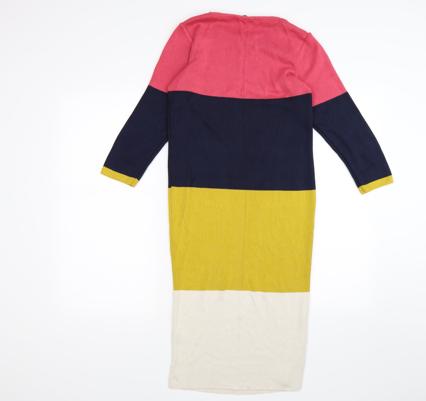 George Womens Multicoloured Striped Knit Jumper Dress  Size 14