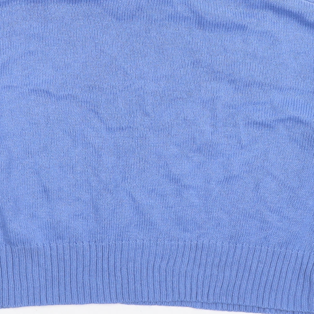 Brave Soul Womens Blue  Knit Pullover Jumper Size M