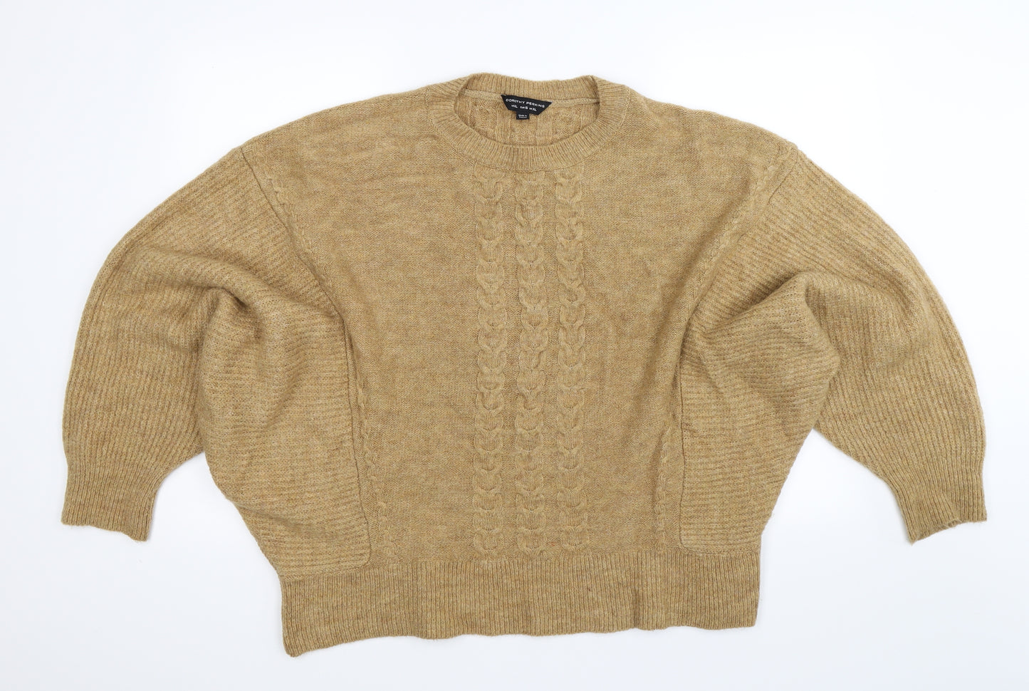 Dorothy Perkins Womens Beige  Knit Pullover Jumper Size XL  - batwing