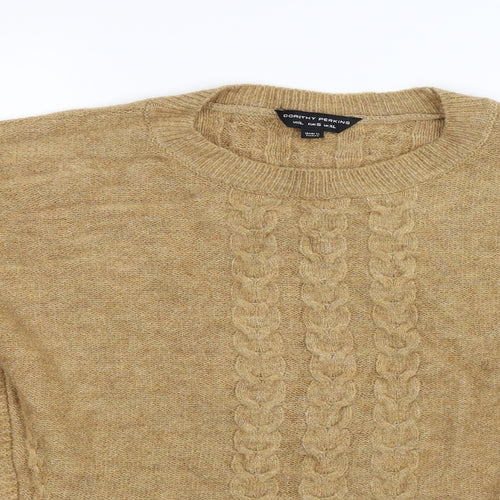 Dorothy Perkins Womens Beige  Knit Pullover Jumper Size XL  - batwing