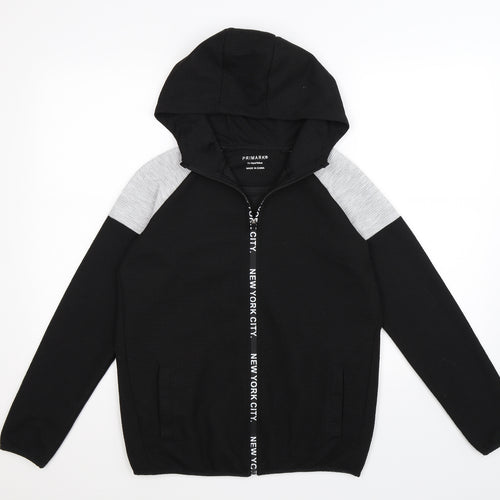 Primark Boys Black Striped  Pullover Hoodie Size 13-14 Years  - new york