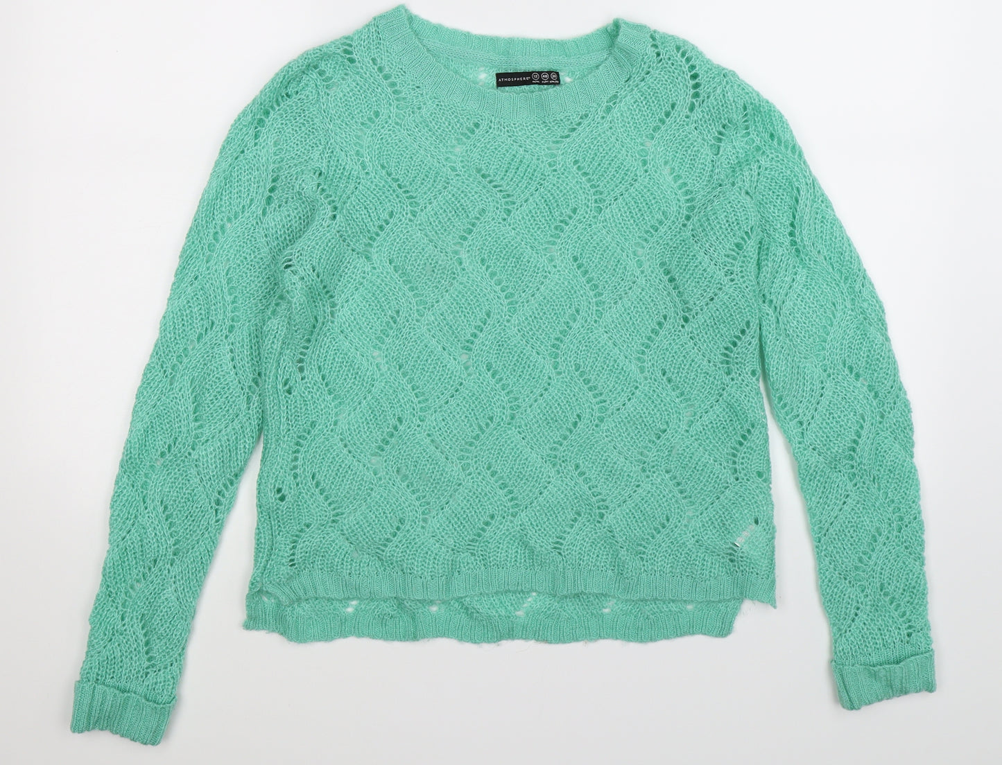Atmosphere Womens Green  Knit Pullover Jumper Size 12