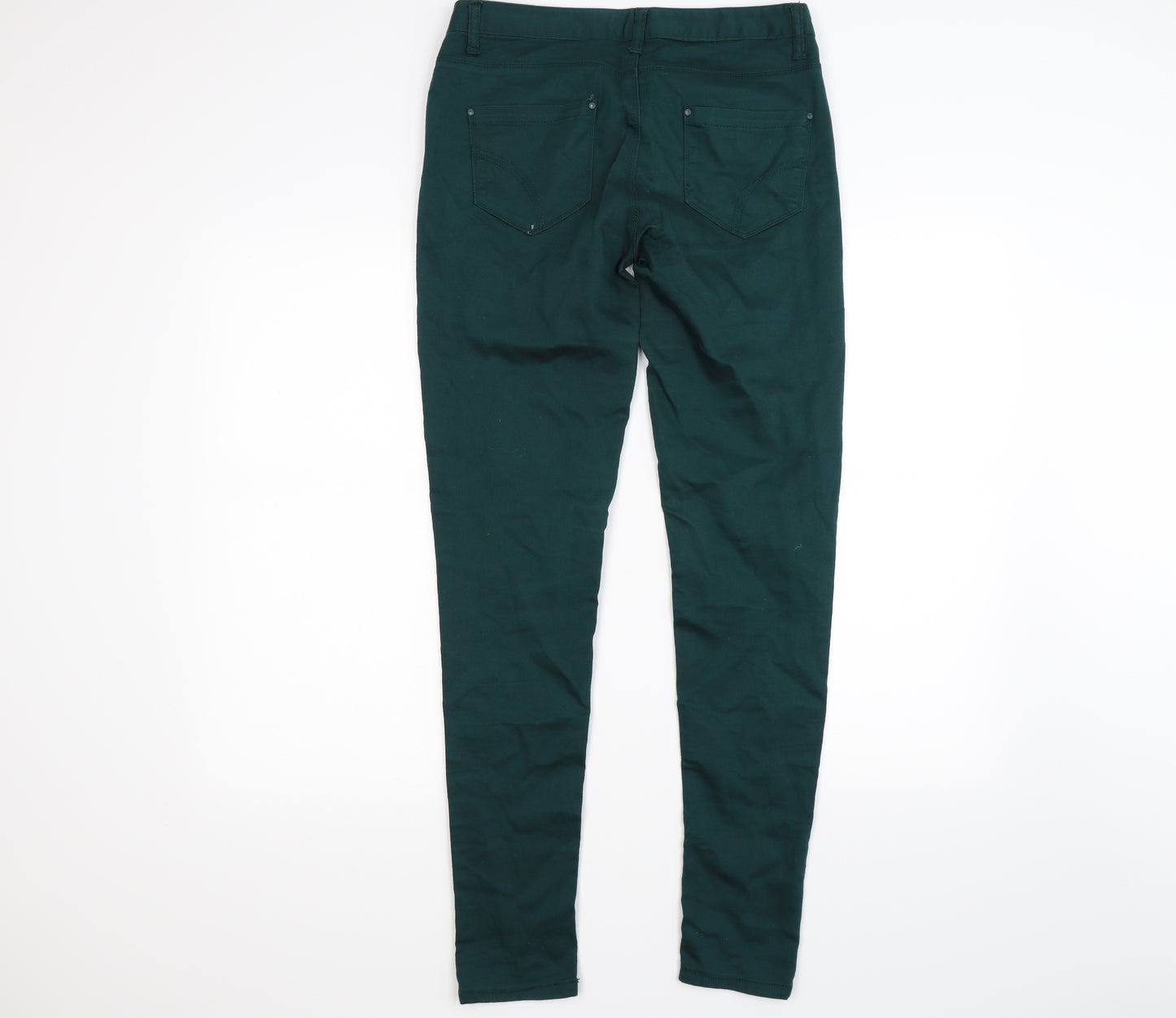 denim co Womens Green  Denim Skinny Jeans Size 10 L30 in - super skinny