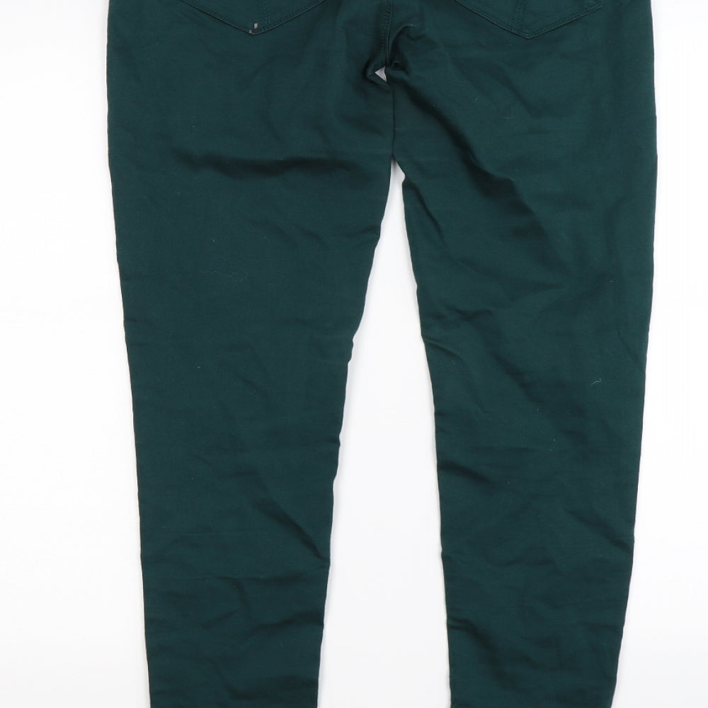 denim co Womens Green  Denim Skinny Jeans Size 10 L30 in - super skinny