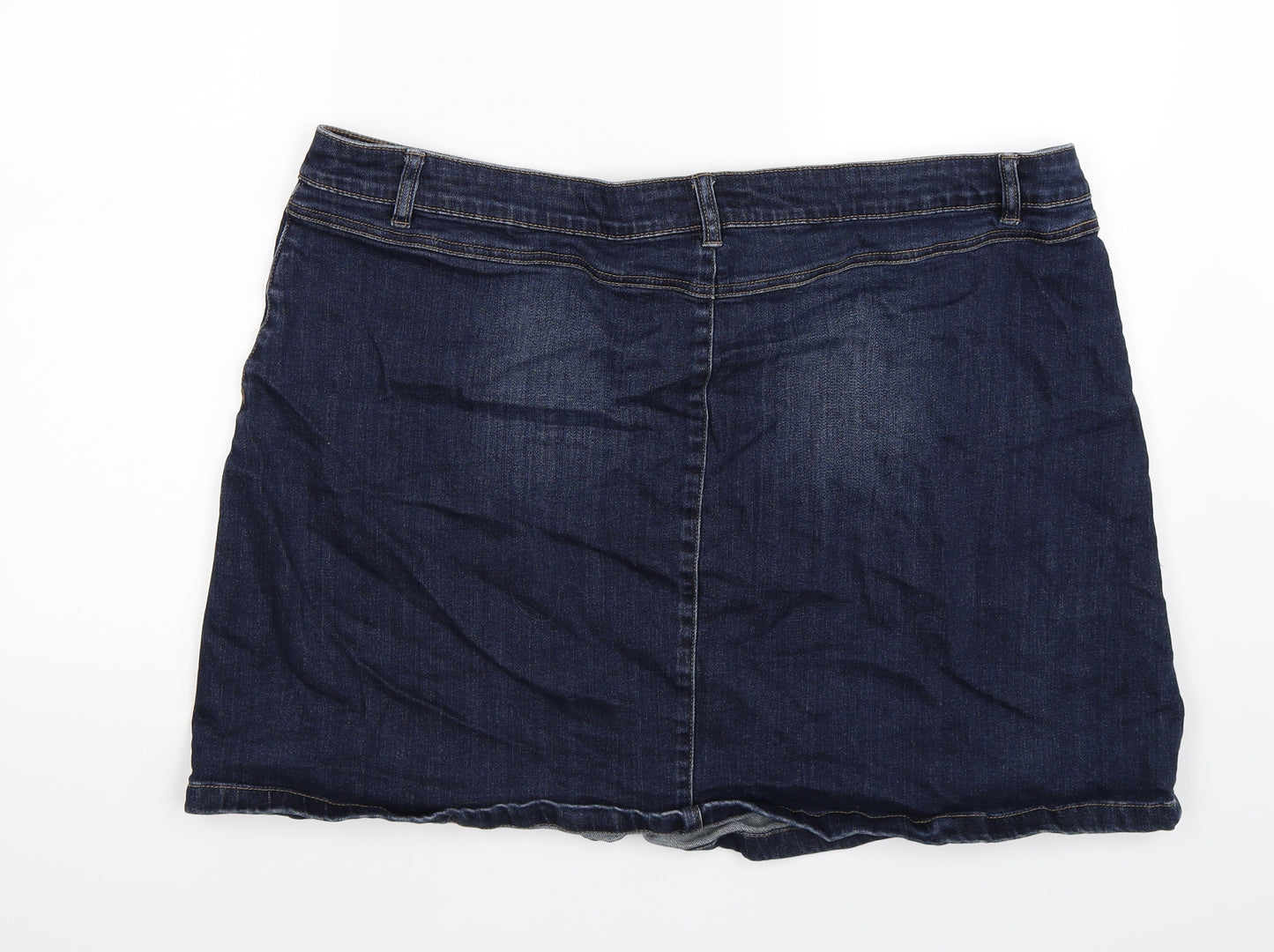 TU Womens Blue  Denim A-Line Skirt Size 22