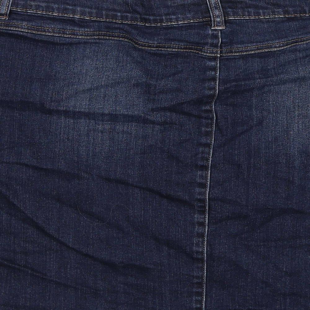 TU Womens Blue  Denim A-Line Skirt Size 22