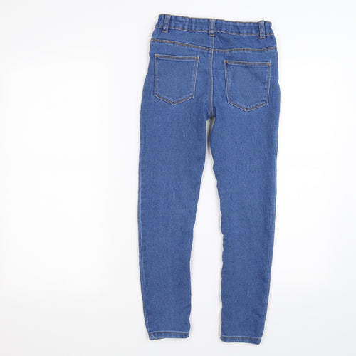 denim  Girls Clear Batik Denim Skinny Jeans Size 9-10 Years