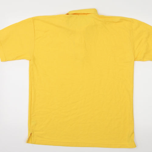 Highpoint Mens Yellow  Jersey  Polo Size M