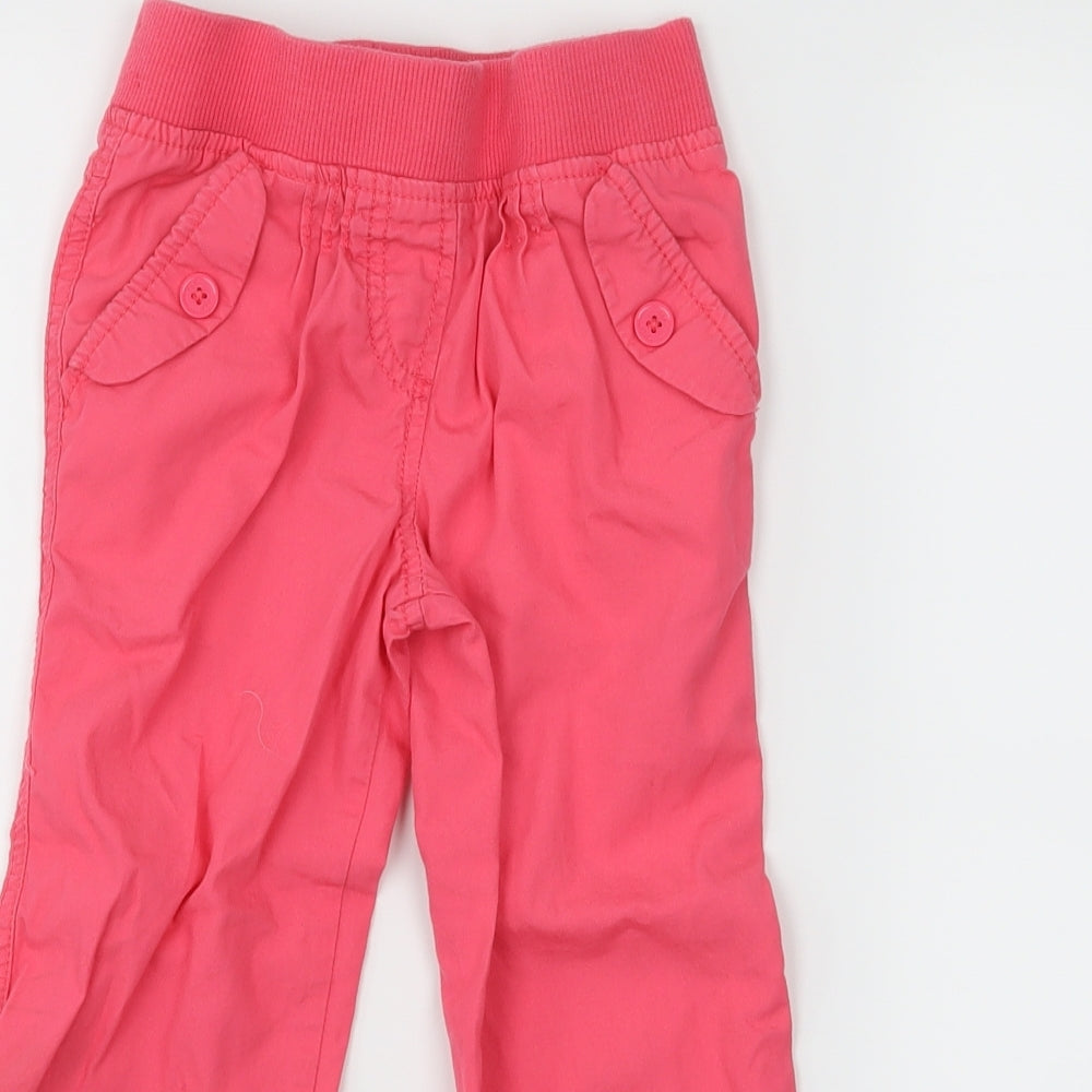F&F Girls Pink   Cargo Trousers Size 3-4 Years