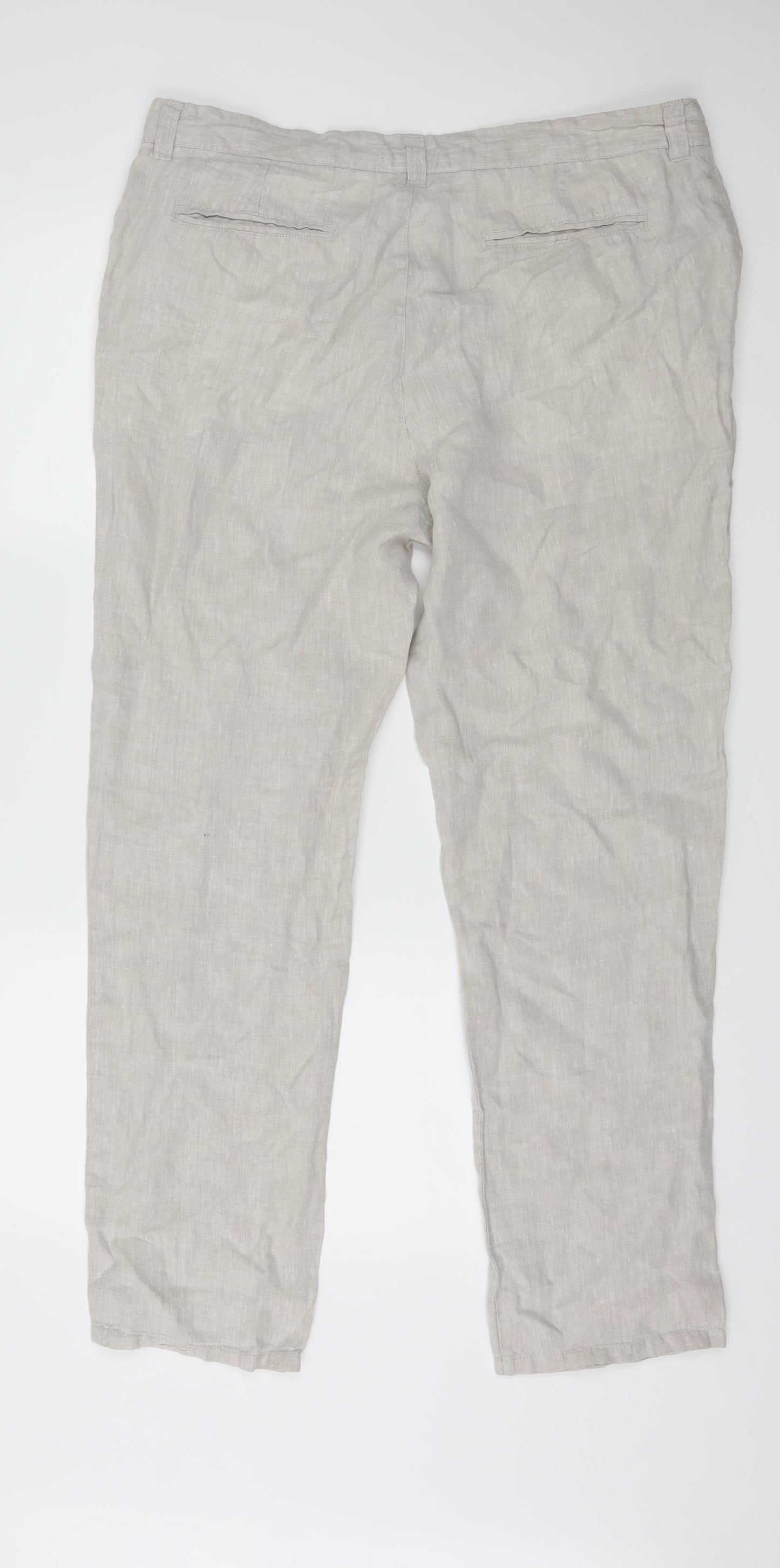 Denim & Co. Mens Grey   Trousers  Size 36 in L30 in