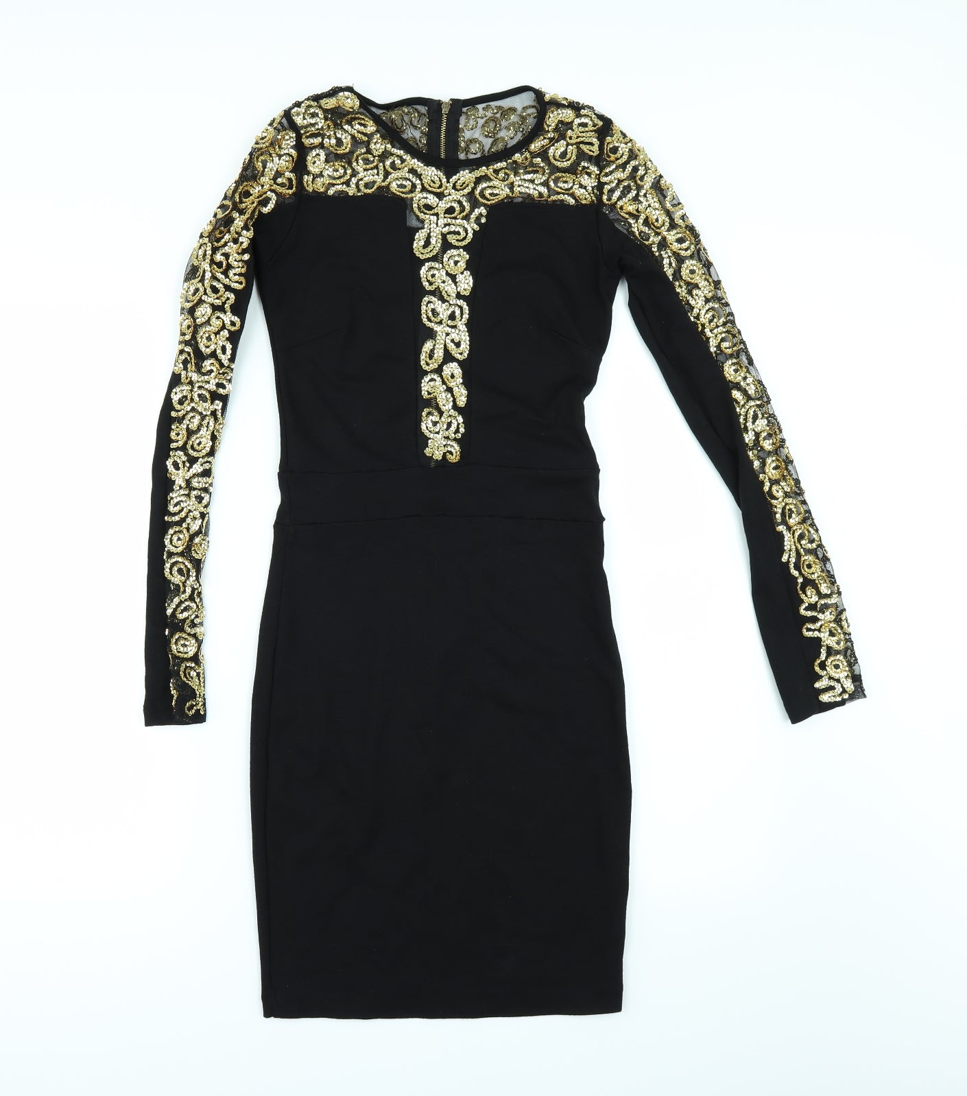 KIKISIKI Womens Black   Bodycon  Size S  - Sequin Sparkle