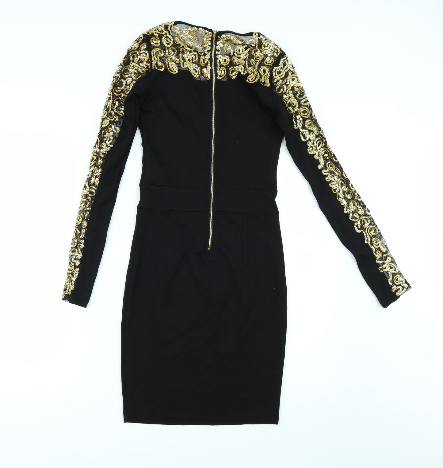 KIKISIKI Womens Black   Bodycon  Size S  - Sequin Sparkle