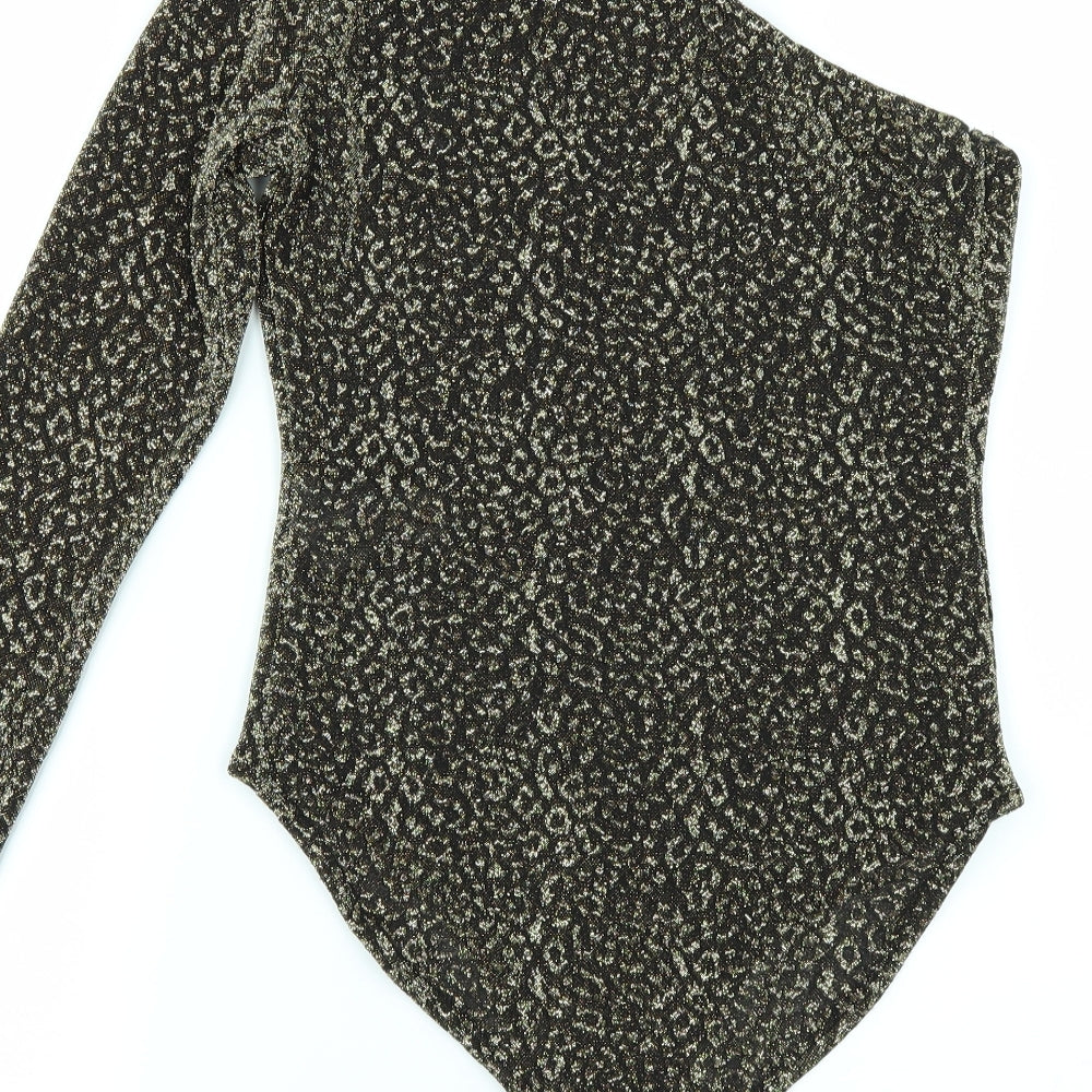 Primark Womens Gold   Bodysuit One-Piece Size XS
