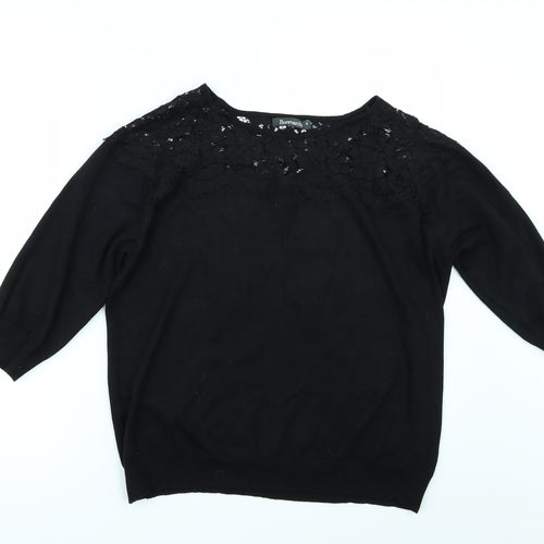 Bonmarché Womens Black   Basic T-Shirt Size S