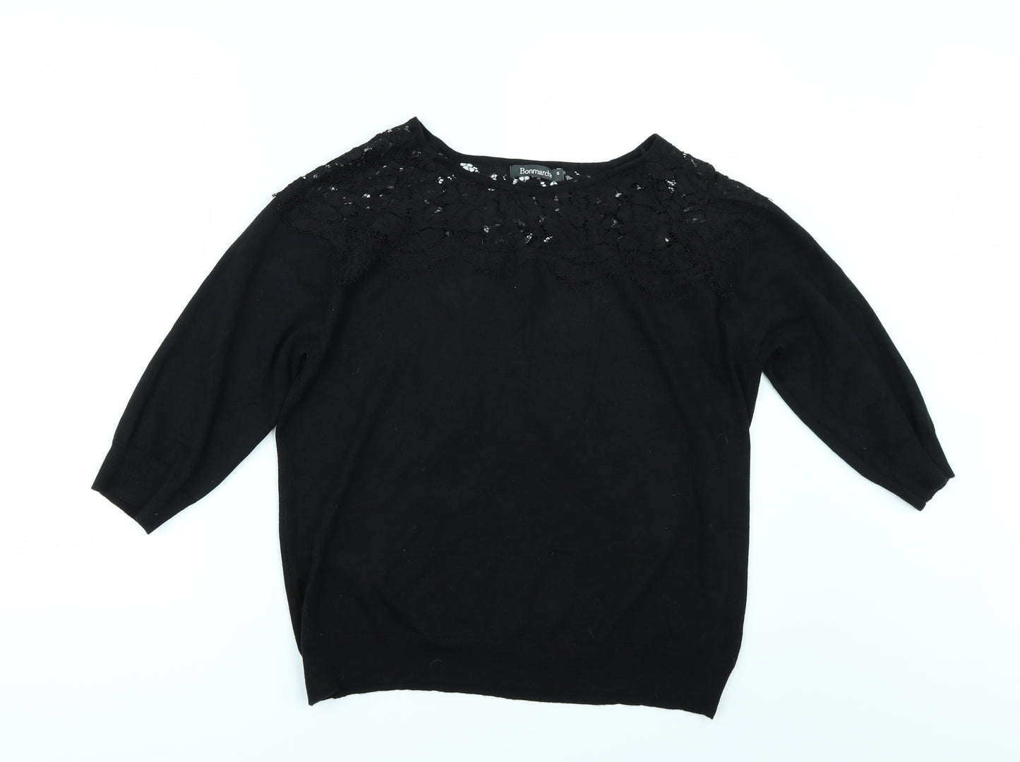 Bonmarché Womens Black   Basic T-Shirt Size S