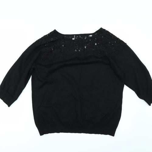 Bonmarché Womens Black   Basic T-Shirt Size S