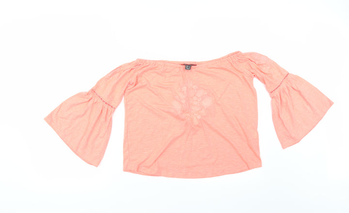 Primark Womens Pink Basic T-Shirt Size 6