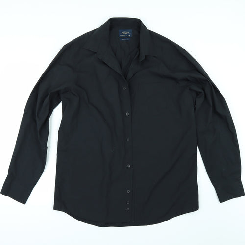 F&F Mens Black    Dress Shirt Size 16